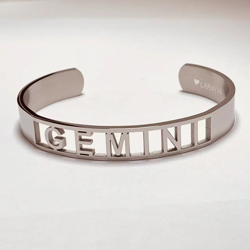 ZODIAC BANGLE in Silver
