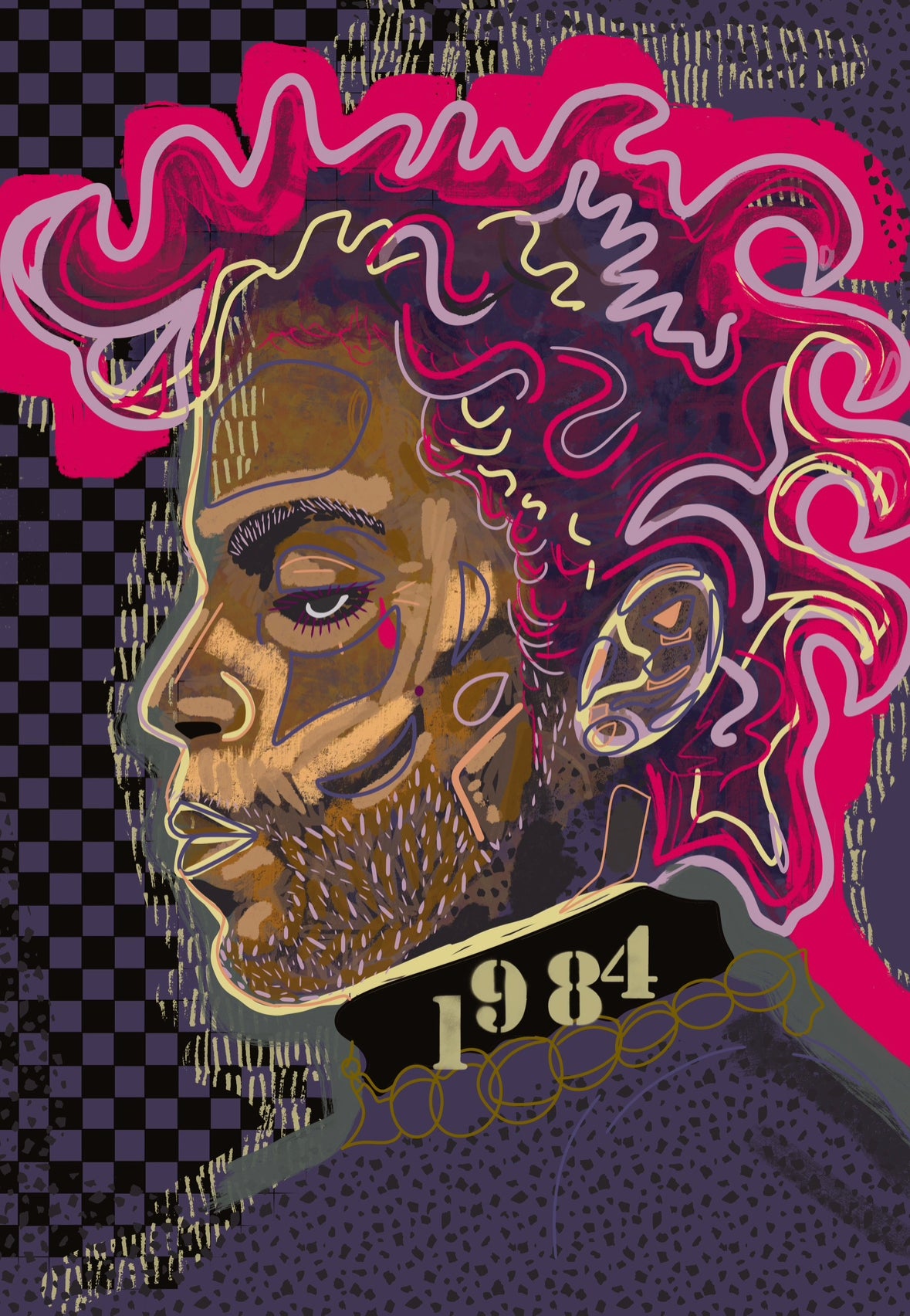 Purple Rain: Metal Print