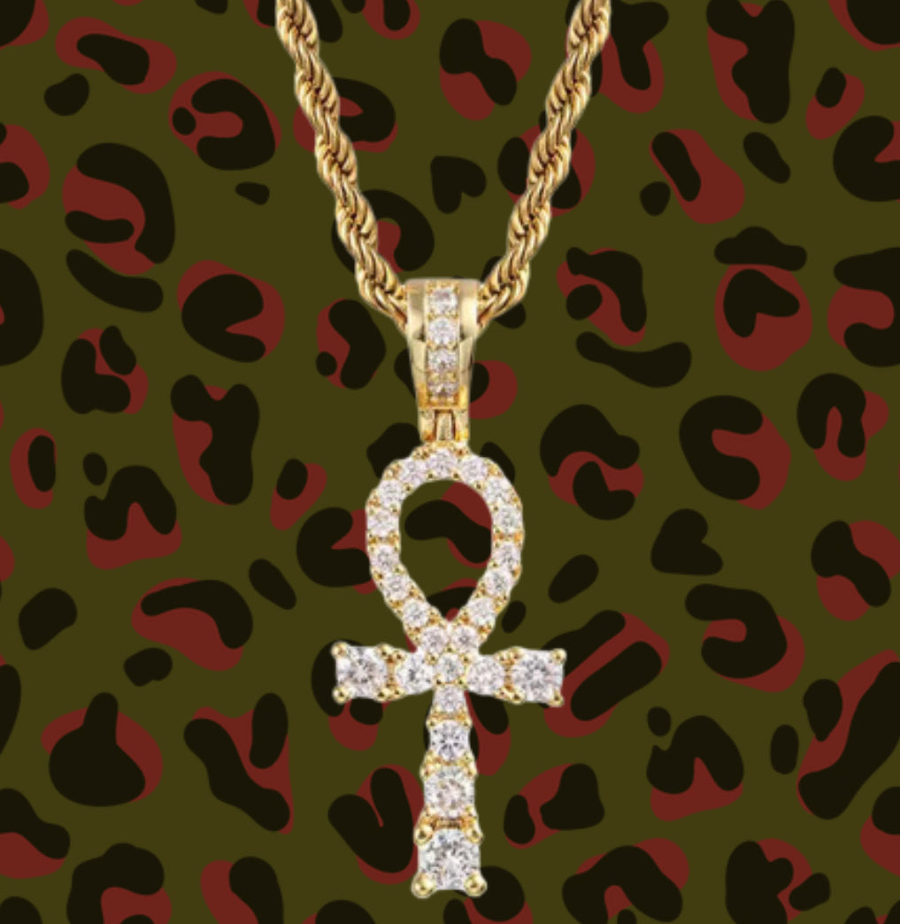 Ankh Necklace in Gold (Small)