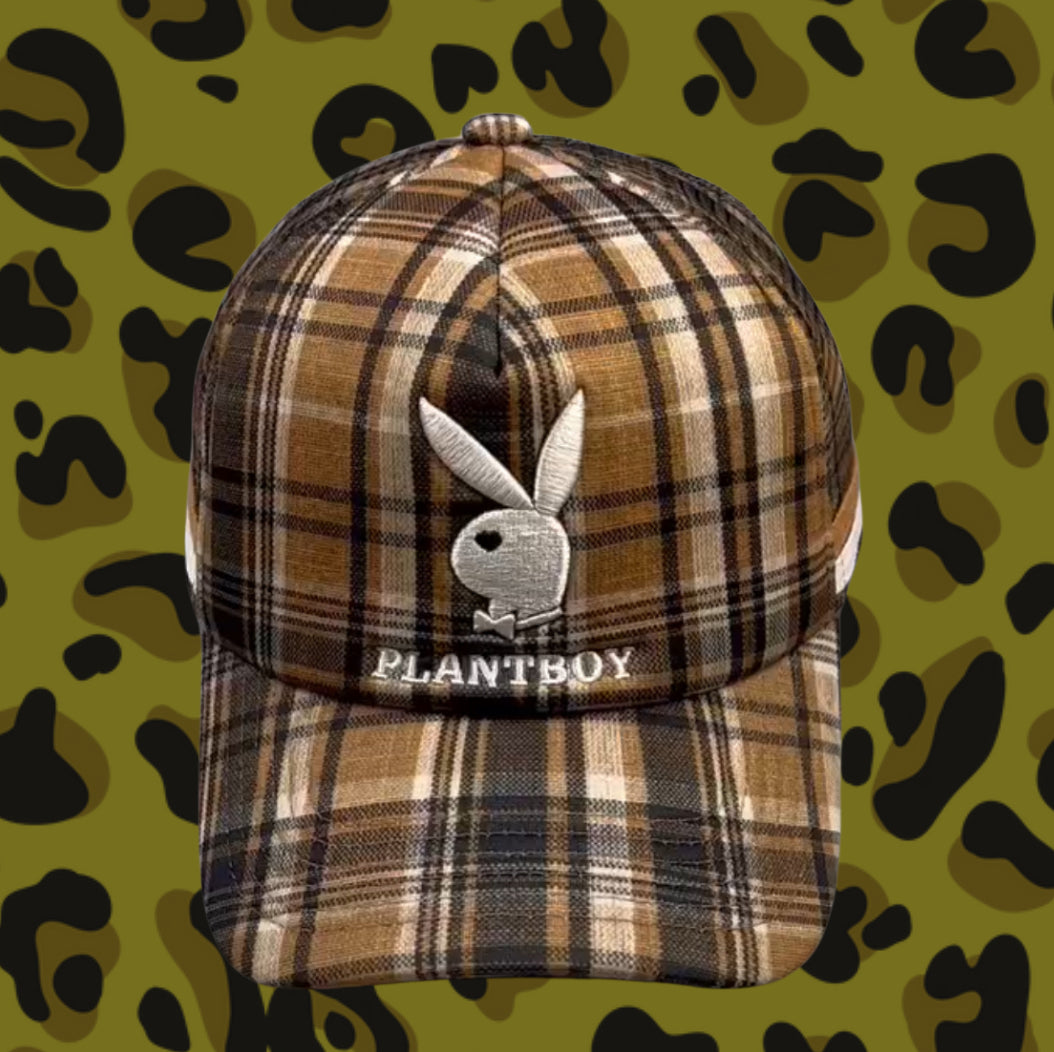 Plant Boy Trucker Hat in Plaid