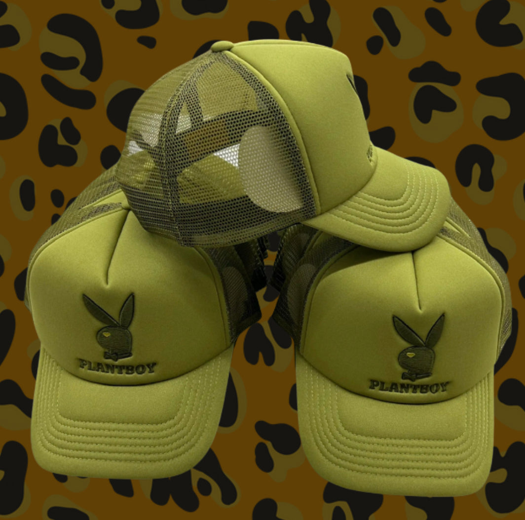 Plant Boy Trucker Hat in Lemongrass