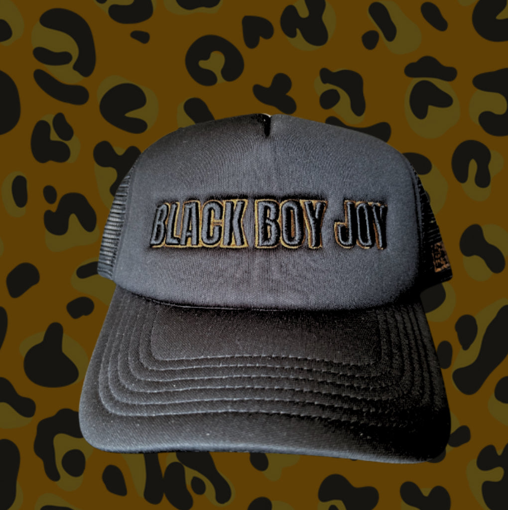 Black Boy Joy Trucker, in Onyx