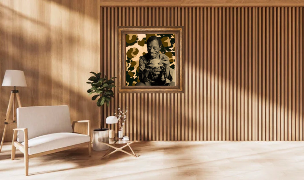 Tea with Baldwin Retro Collage Print