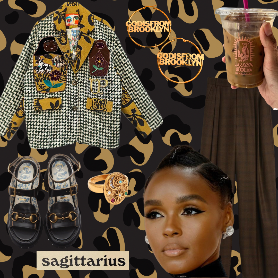 GOD IS FROM BROOKLYN Gold Hoops