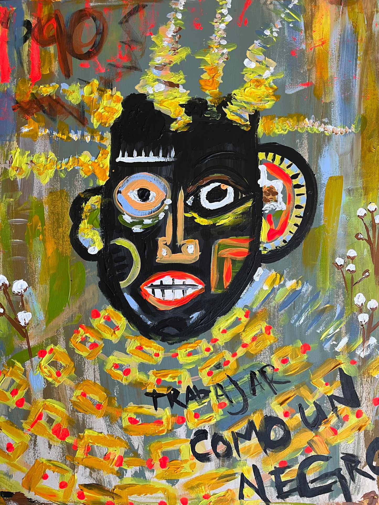 Trabaja Con Un Negro: Art Prints on Metal