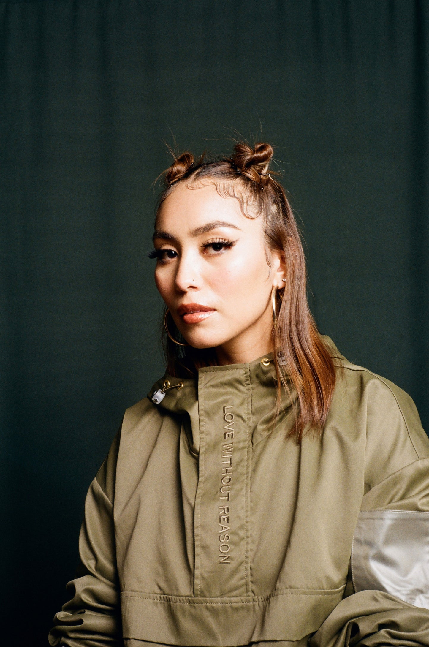 Love Without Reason Track Suit in Chive