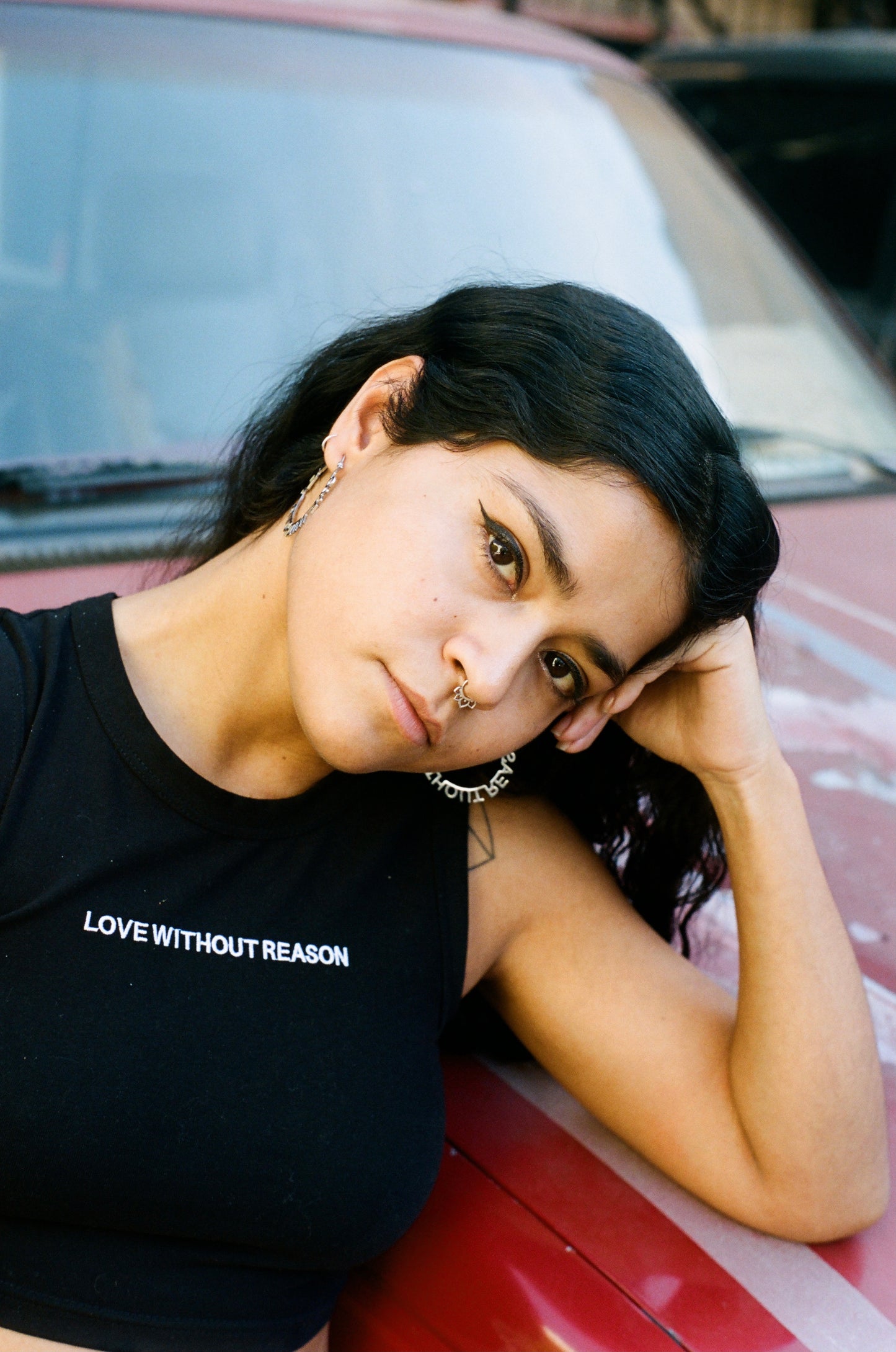 Love Without Reason Black Yoga Tank