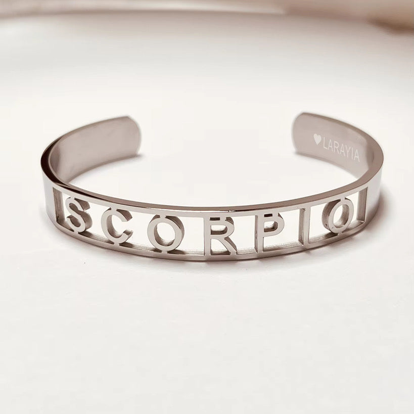 ZODIAC BANGLE in Silver
