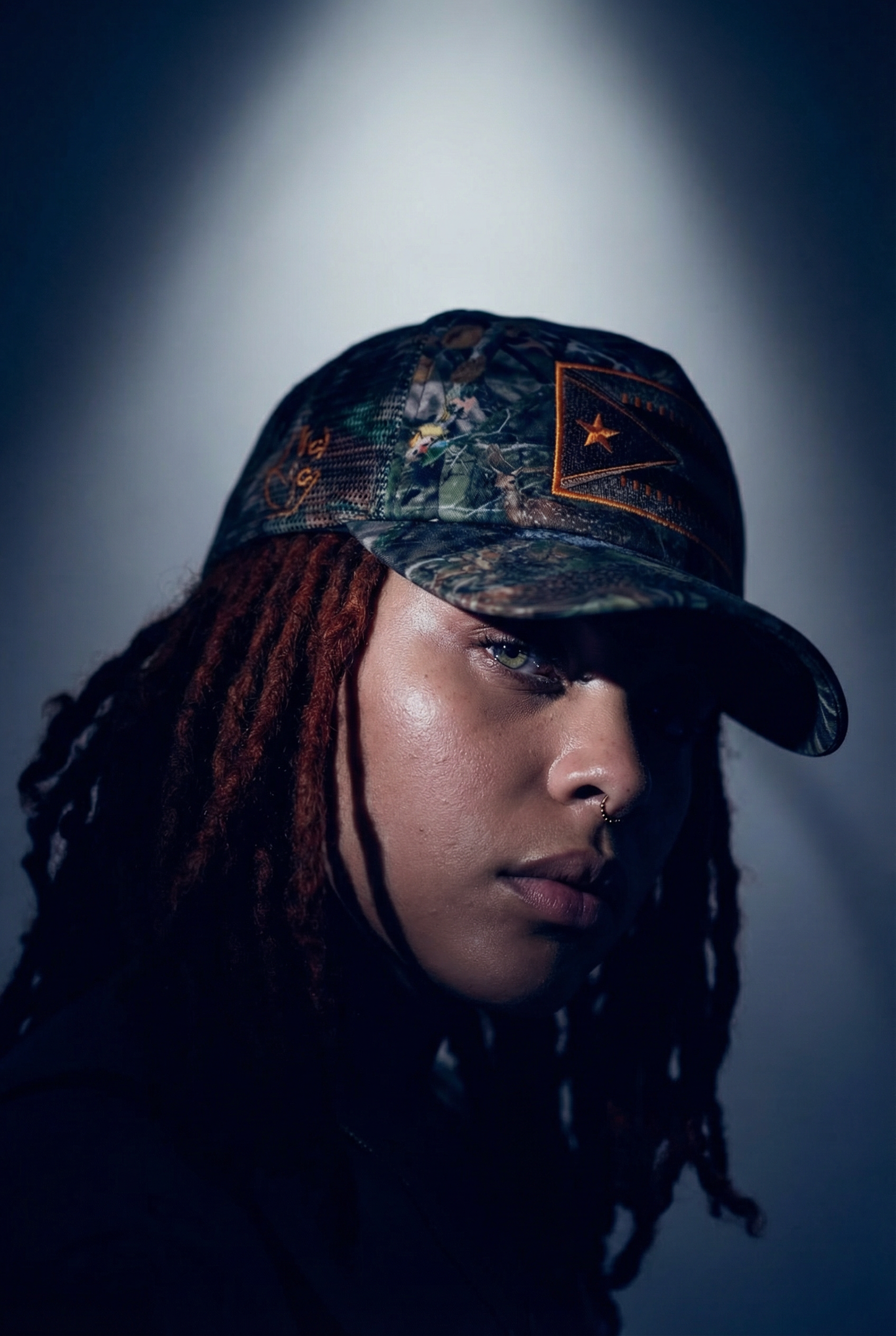 Puerto Rico flag forager trucker hat