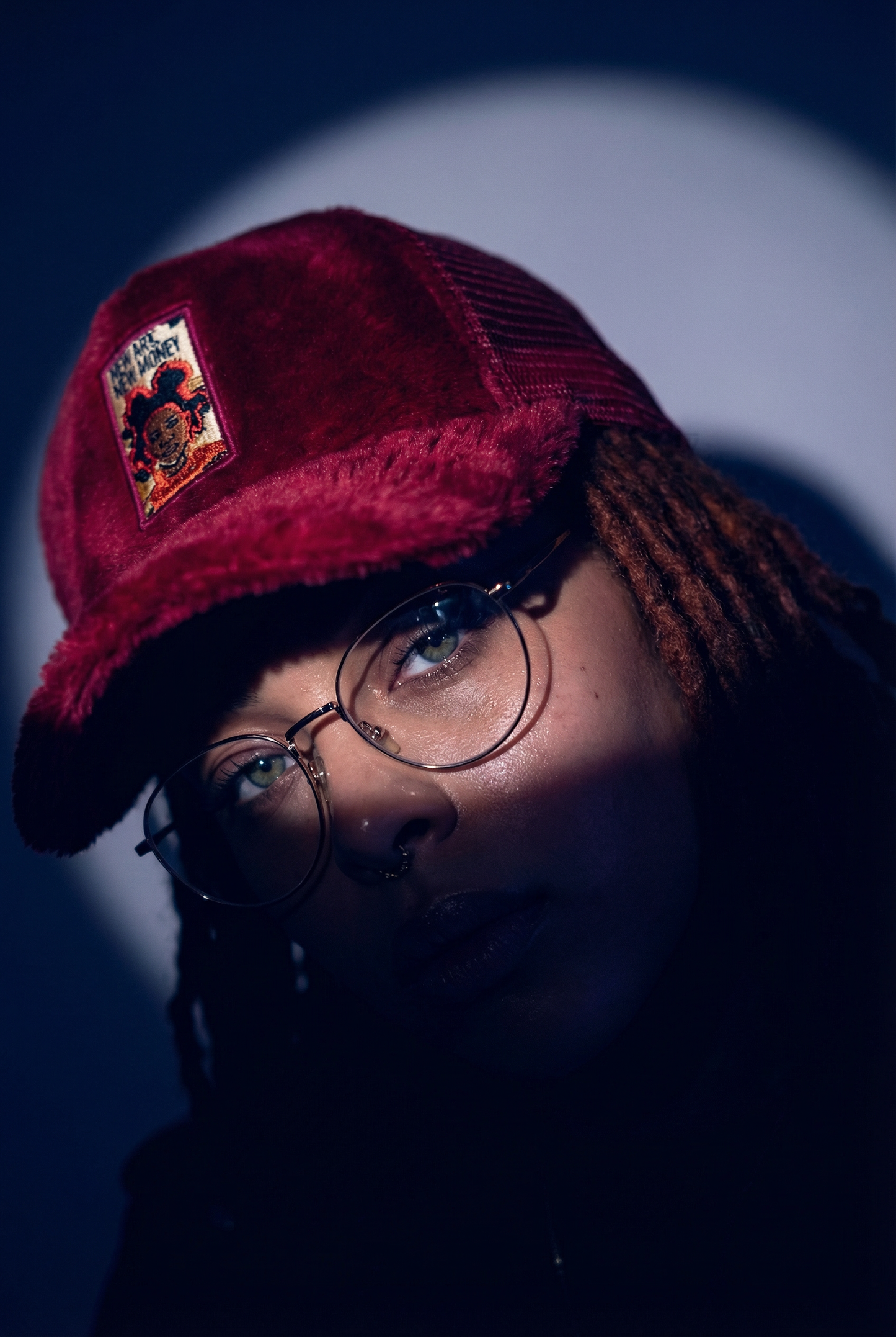 Art money teddy trucker hat