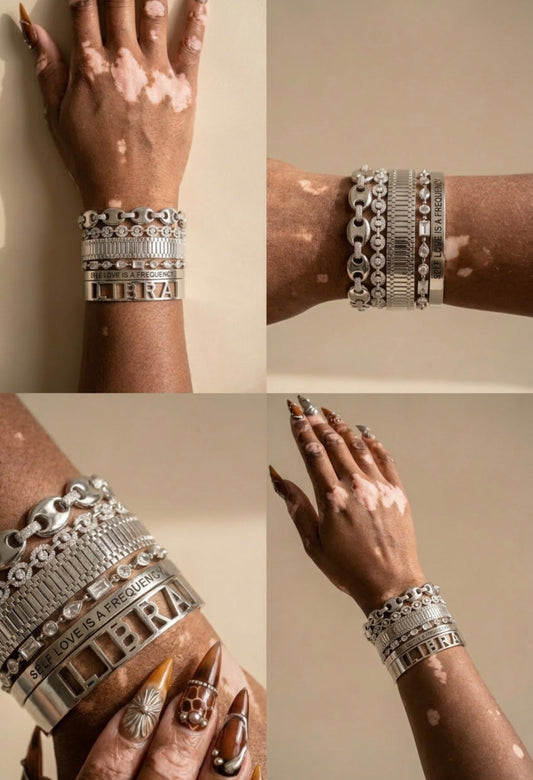 ZODIAC BANGLE in Silver - LaRayia's Bodega