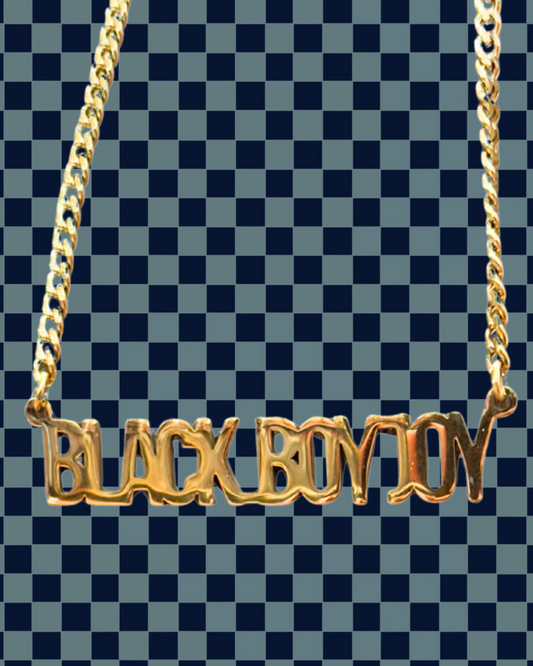 Black boy joy necklace
