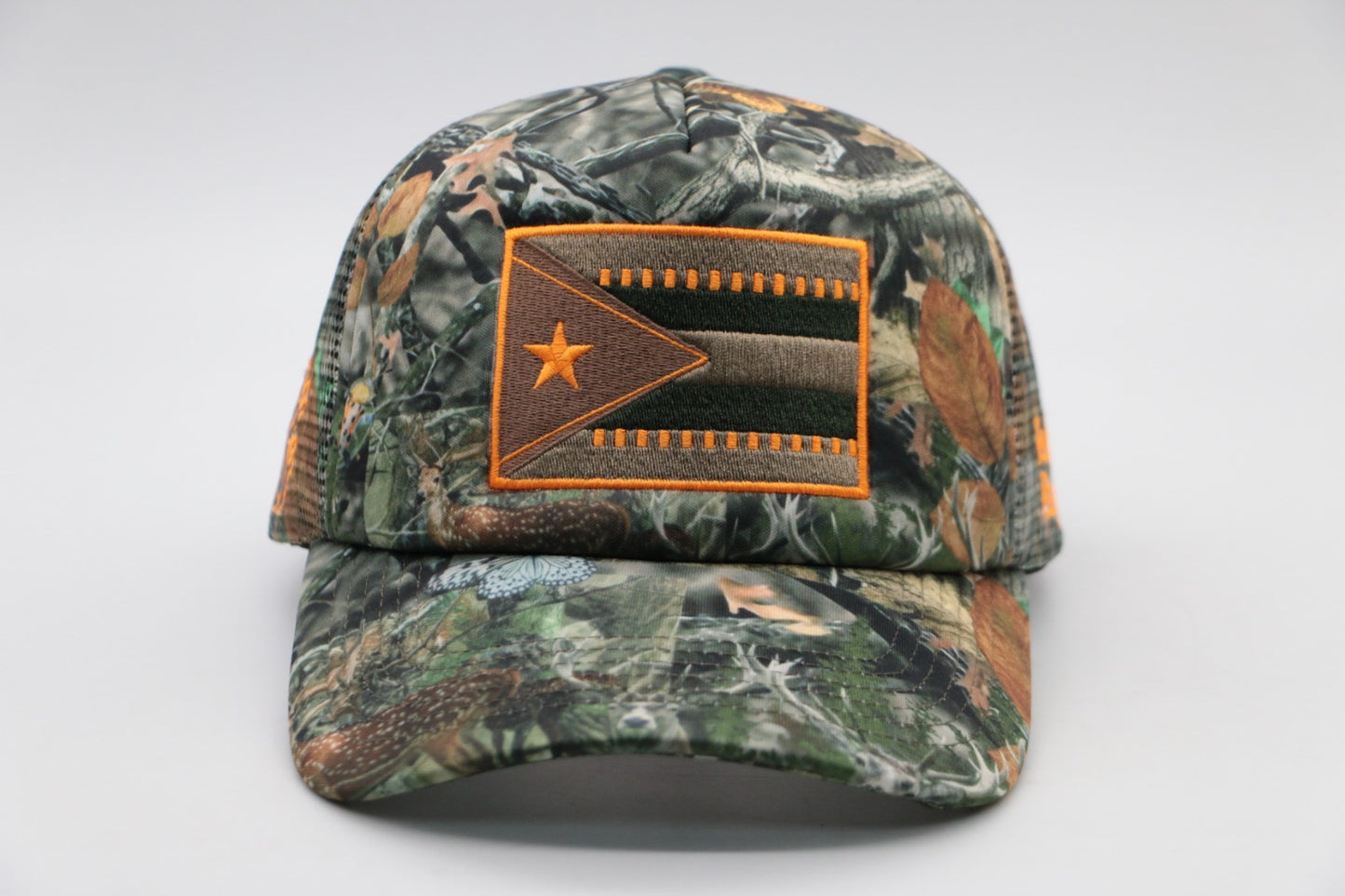 Puerto Rico flag forager trucker hat
