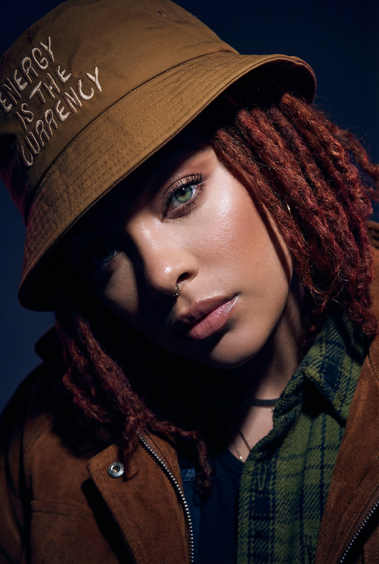 Energy is the Currency Bucket Hat in Star fruit