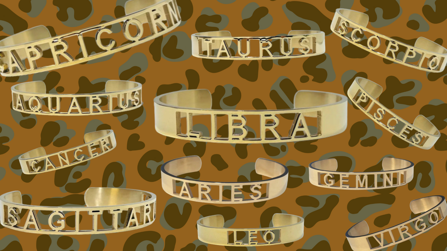 ZODIAC BANGLE in GOLD