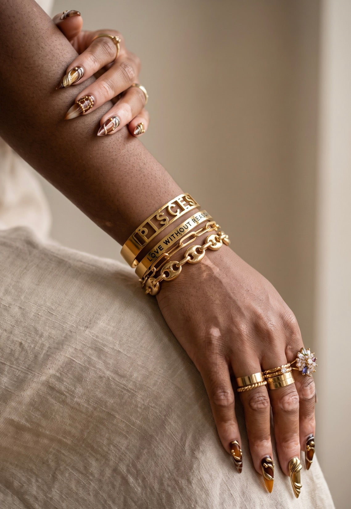 ZODIAC BANGLE in GOLD
