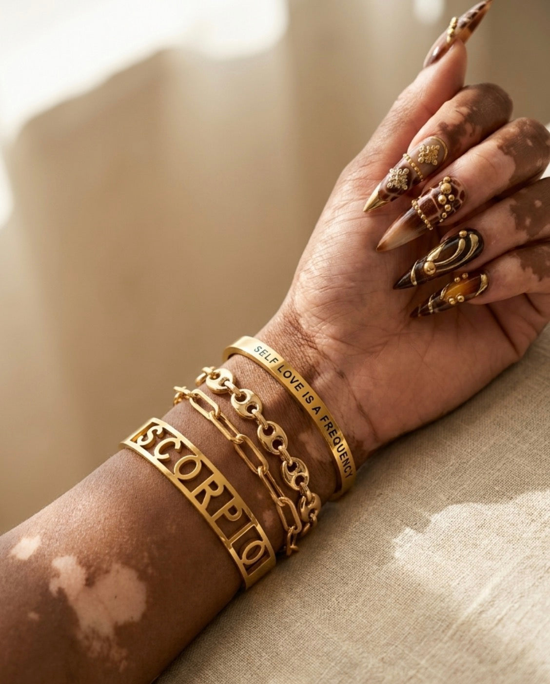ZODIAC BANGLE in GOLD