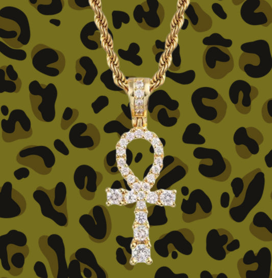 Ankh Necklace in Gold (Small)