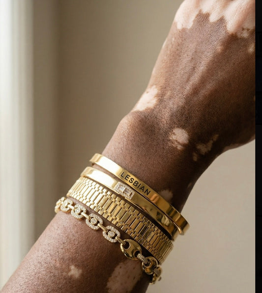 Lesbian Engraved Bangle