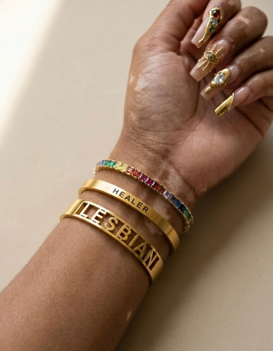 Lesbian Cut Out Bangle