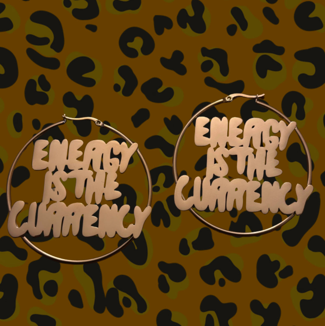 Name Plate Hoop Earrings