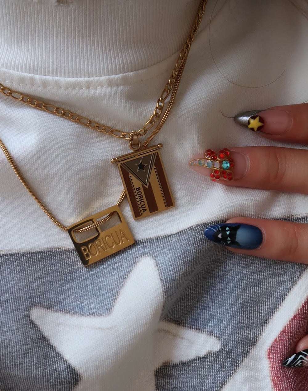 Boricua Box Necklace